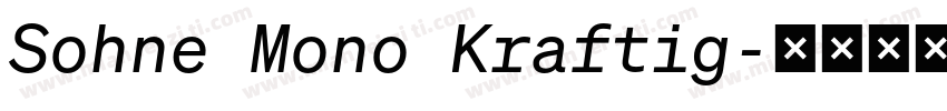 Sohne Mono Kraftig字体转换